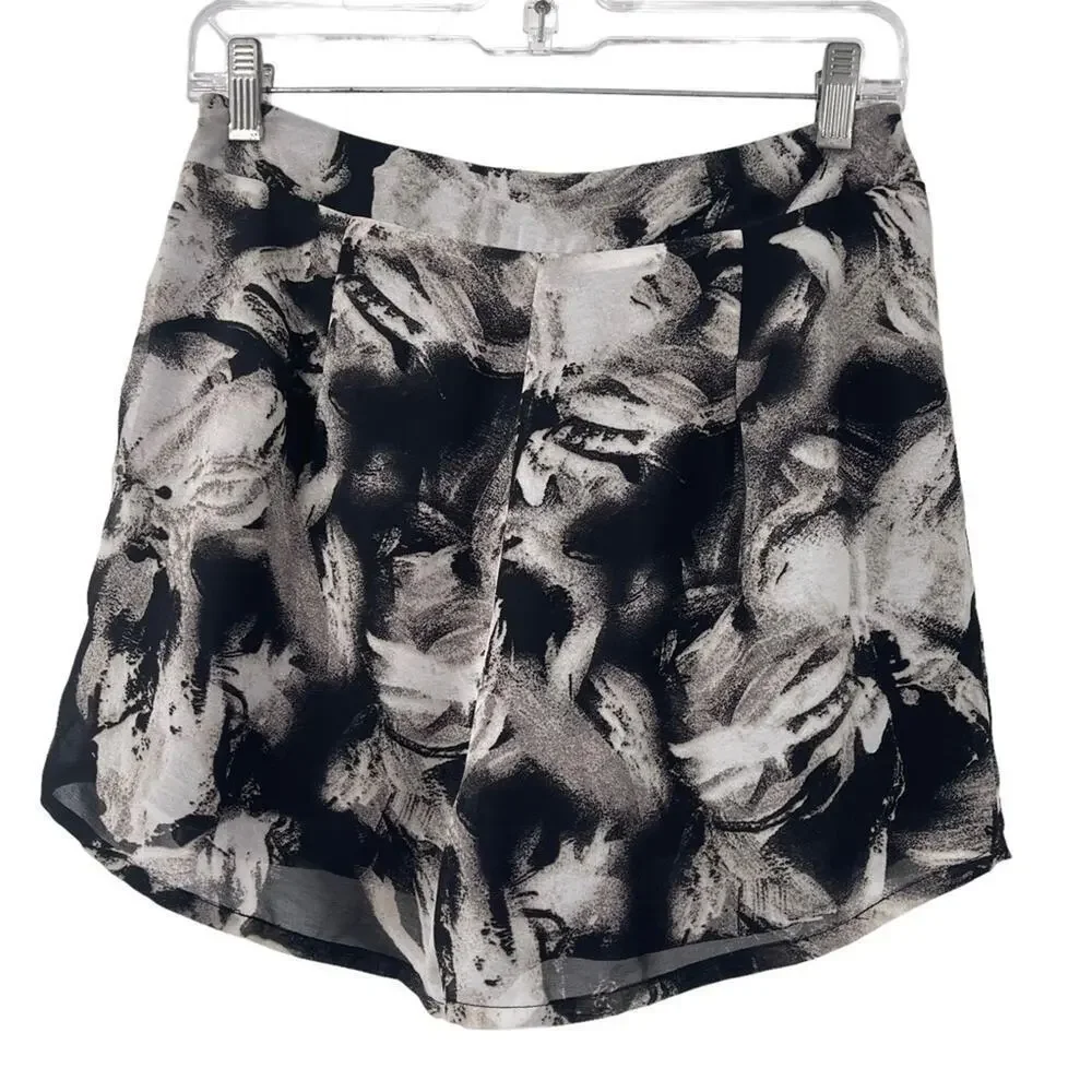 NWT ANGL Black White Dress Shorts Medium